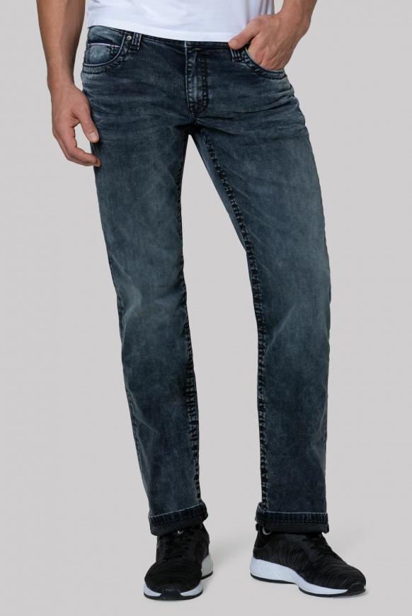 Comfort Fit Jeans CO:NO im Used Look blue black vintage