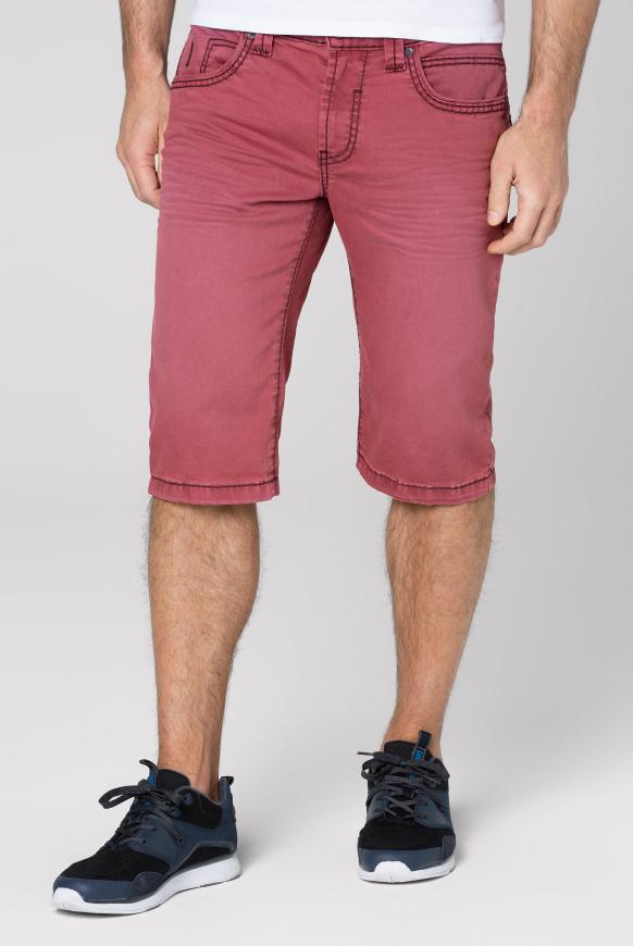 DA:VD Skater Jeansshorts mit breiten Nähten