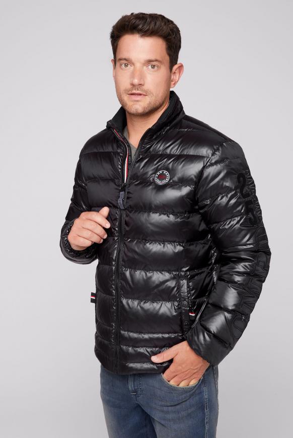 Daunenjacke mit tonigem Ärmel-Artwork