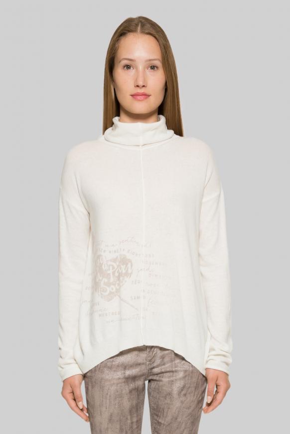Feinstrickpullover mit Rolli
