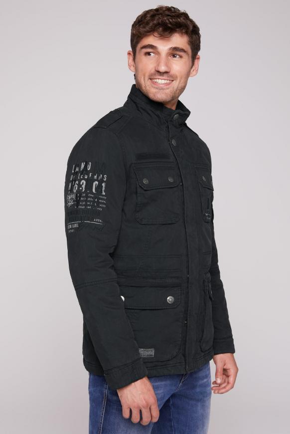 Fieldjacket mit Logo-Tapes an den Armen
