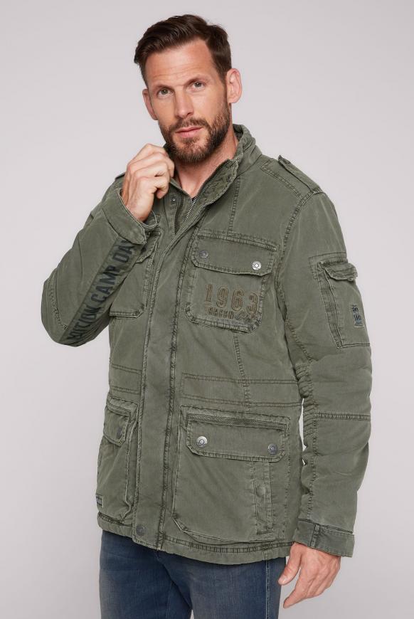 Fieldjacket mit Logo-Tapes an den Armen