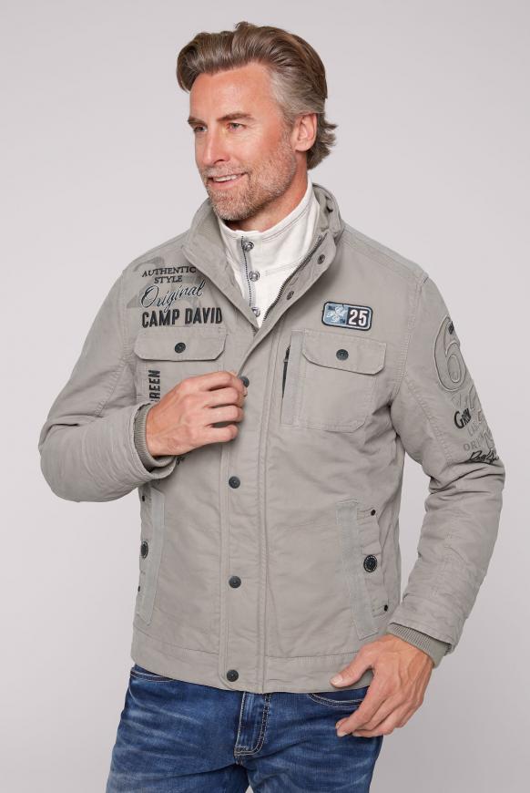Fieldjacket wattiert mit Ärmel-Artwork