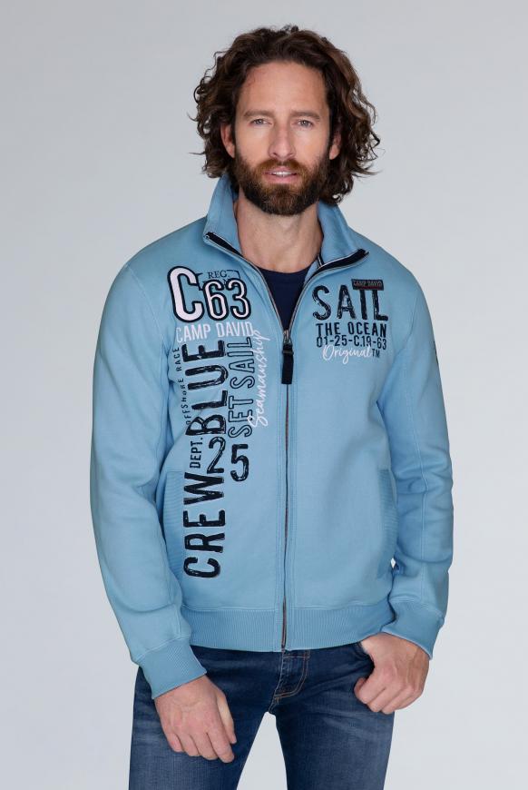 Gepeachte Sweatjacke mit Artwork