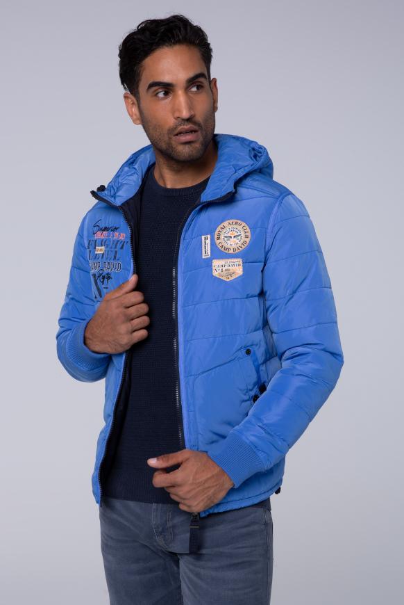 Gesteppte Winterjacke mit Kapuze