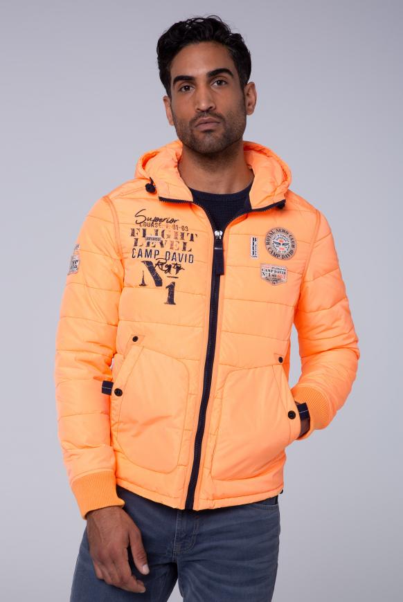 Gesteppte Winterjacke mit Kapuze