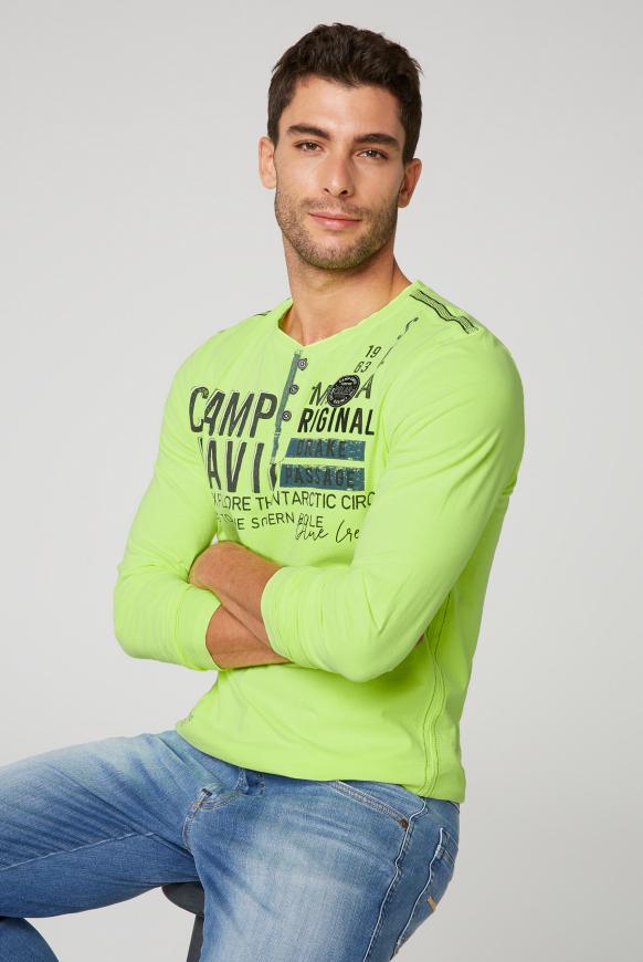 Henley-Langarmshirt mit Artworks