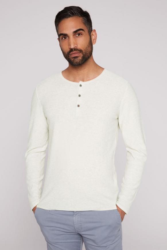 Henley-Shirt aus Feinstrick