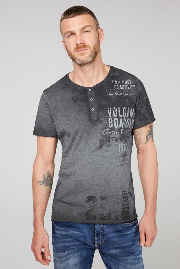 Henley-Shirt im Vintage Look mit Artwork