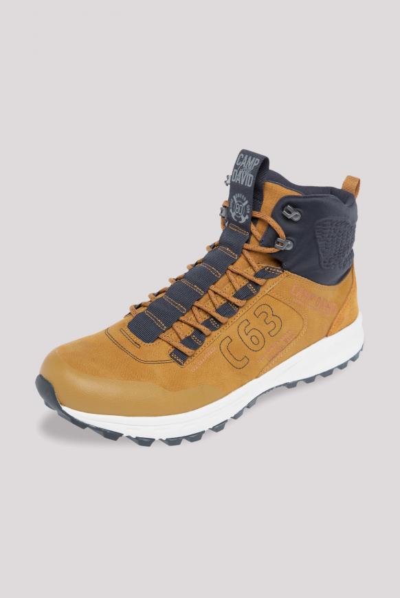 High Top Hiking Sneaker tan