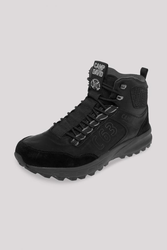 High Top Hiking Sneaker black
