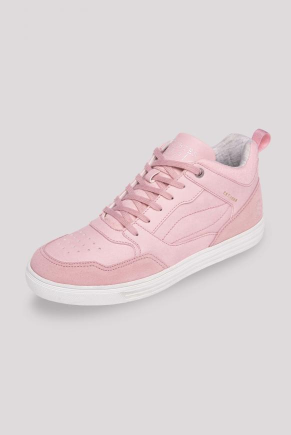 High Top Sneaker mit Logo und Glitzer-Details