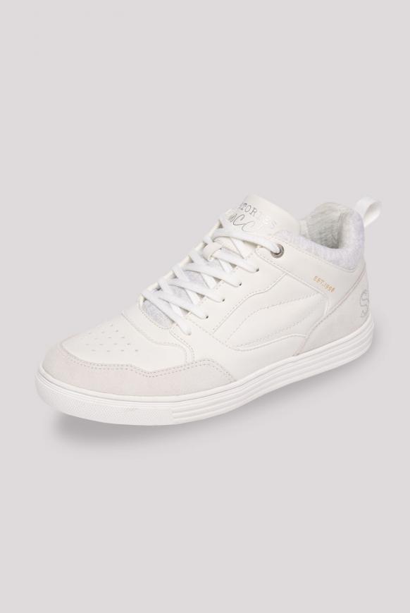 High Top Sneaker mit Logo und Glitzer-Details