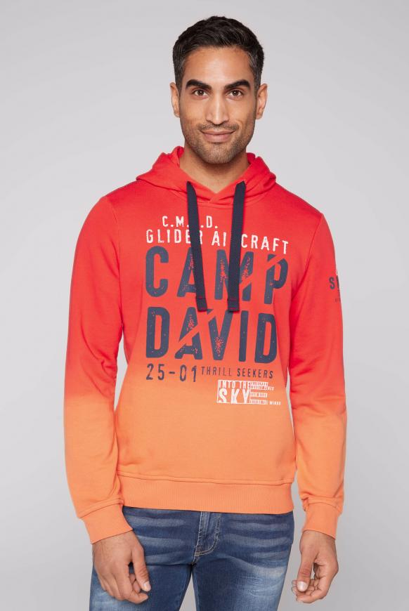Hoodie Dip Dye mit Logo Print