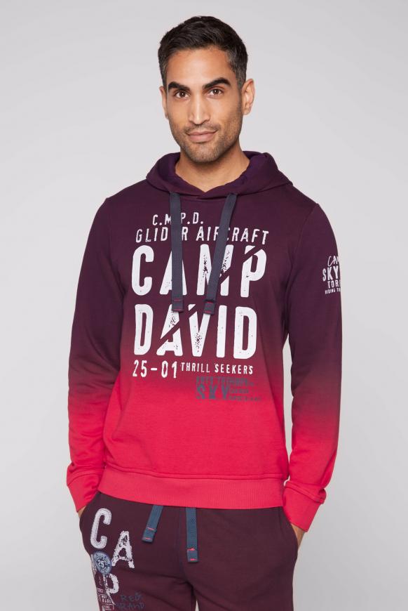 Hoodie Dip Dye mit Logo Print