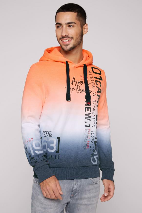 Hoodie Dip Dye mit Logo Prints blaze orange