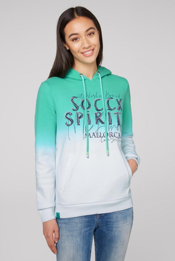Hoodie mit Farbverlauf und Artwork