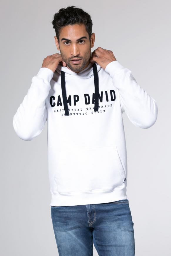 Hoodie mit großer Logo-Stickerei