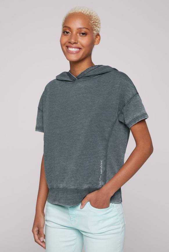 Hoodie mit Kurzarm und Rücken-Artwork