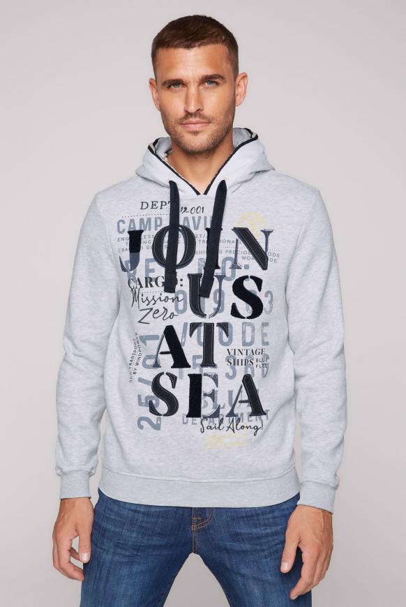 Hoodie mit Label-Applikationen