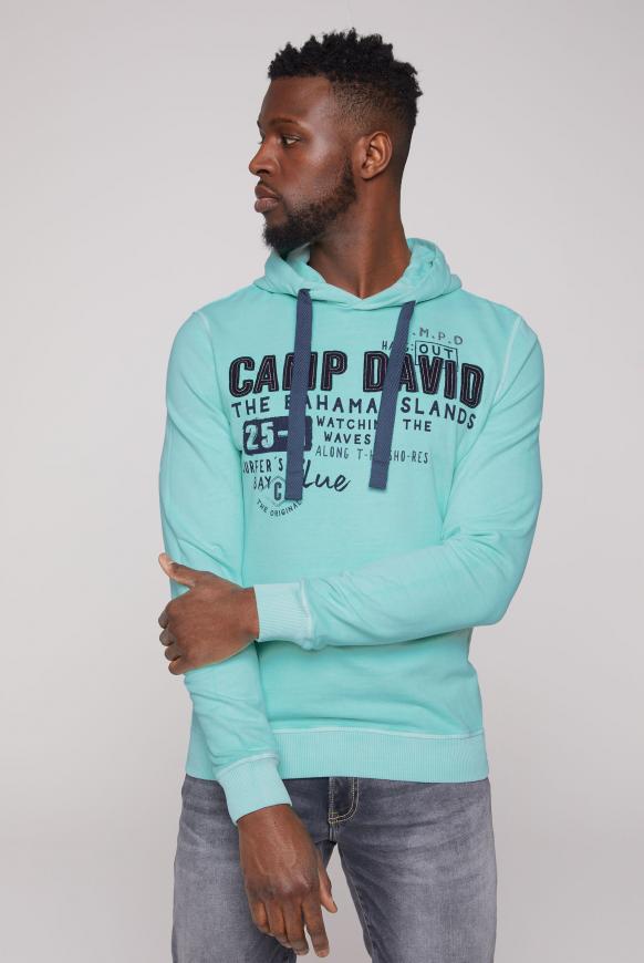 Hoodie mit Logo Artwork cool mint