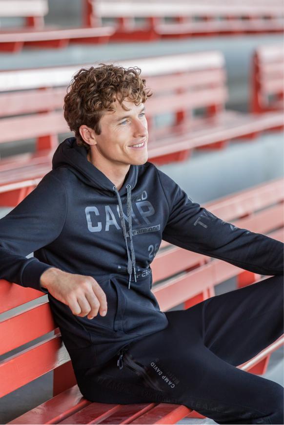 Hoodie mit Logo Rubber Prints