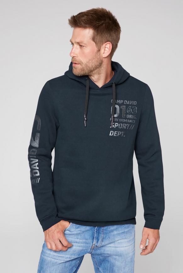 Hoodie mit Metallic Rubber Artworks