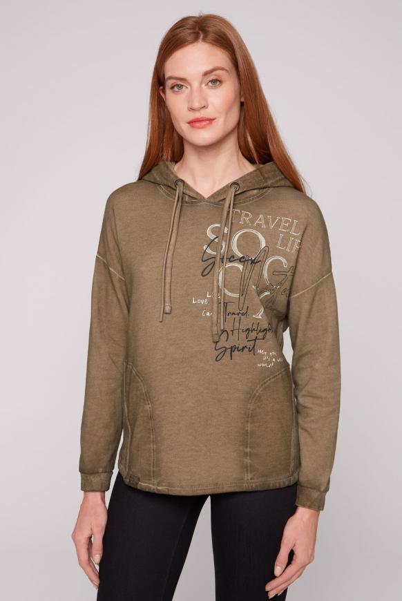 Hoodie mit Nicki-Details und Logo Print