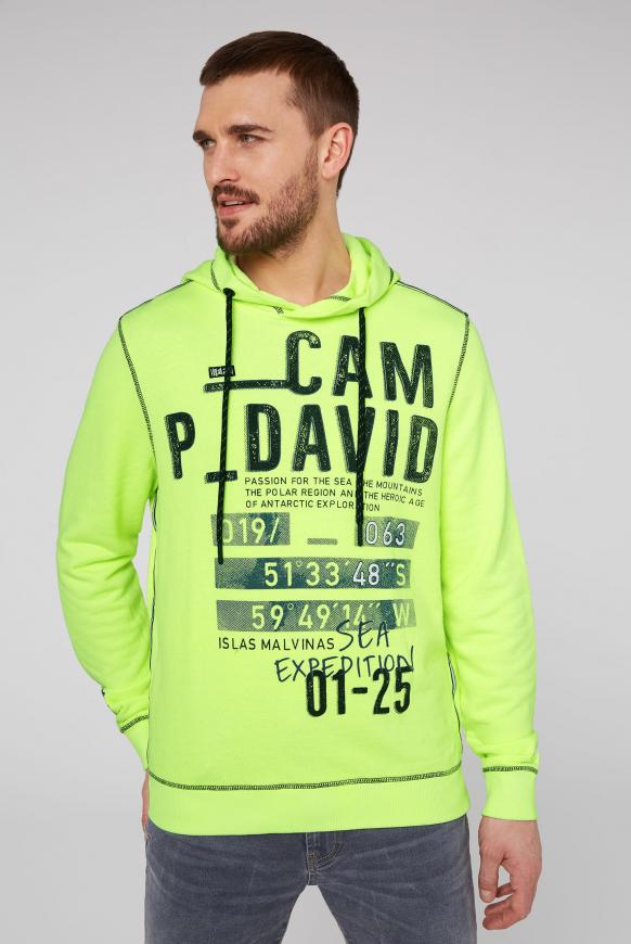 Hoodie mit Struktur und Logo Artwork