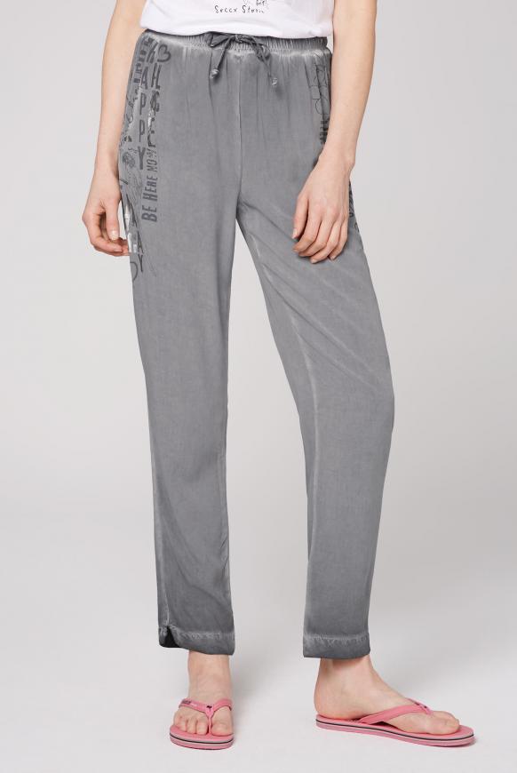 Hose mit Elastikbund und Folien-Prints