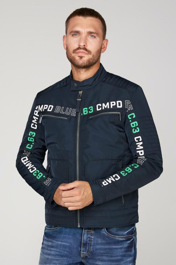 Jacke im Biker-Stil mit Tapes und Artworks