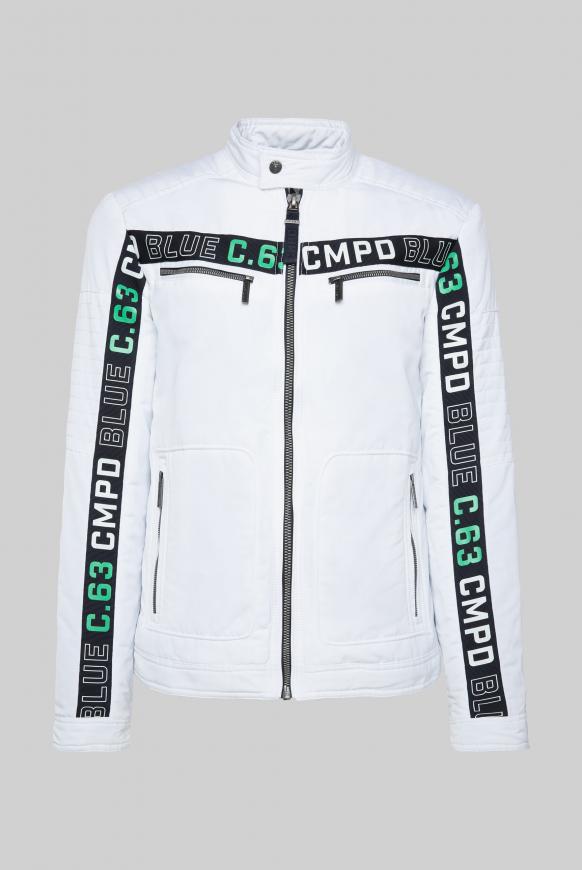 Jacke im Biker-Stil mit Tapes und Artworks