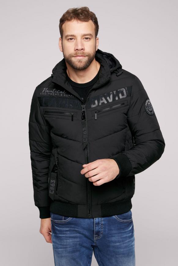 Jacke mit Kapuze und Logo-Design