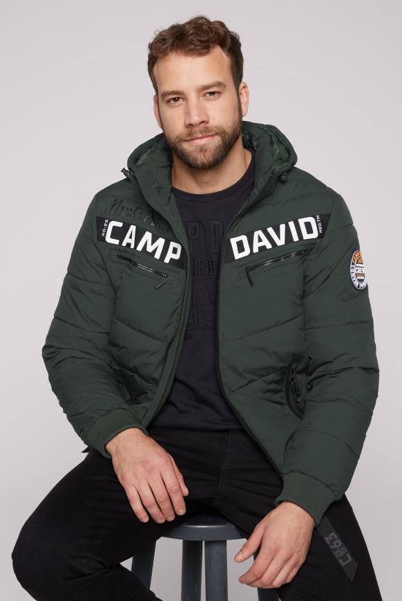 Jacke mit Kapuze und Logo-Design
