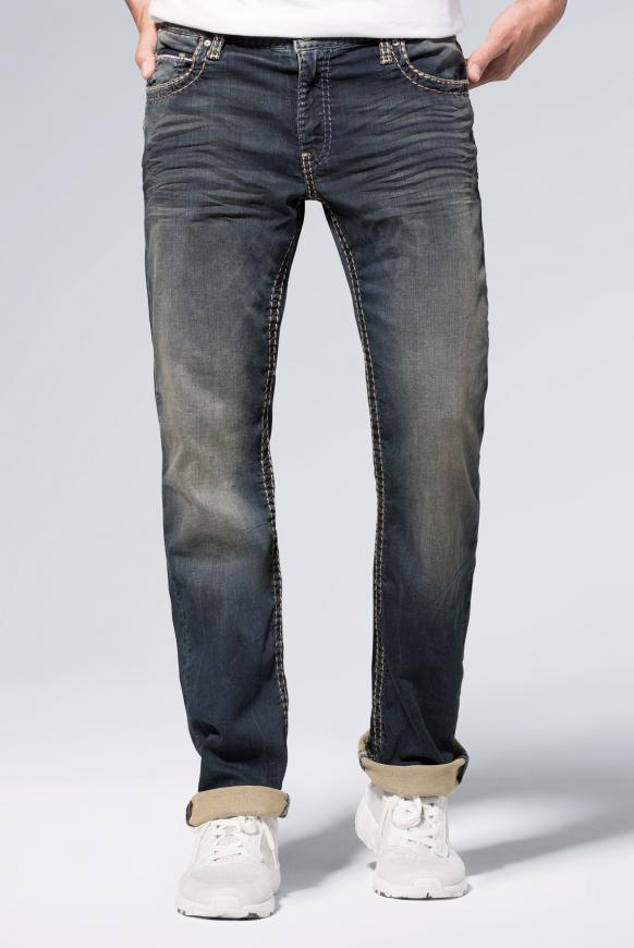 Jeans CO:NO aus Sweatmaterial im Denim Look blue black jogg