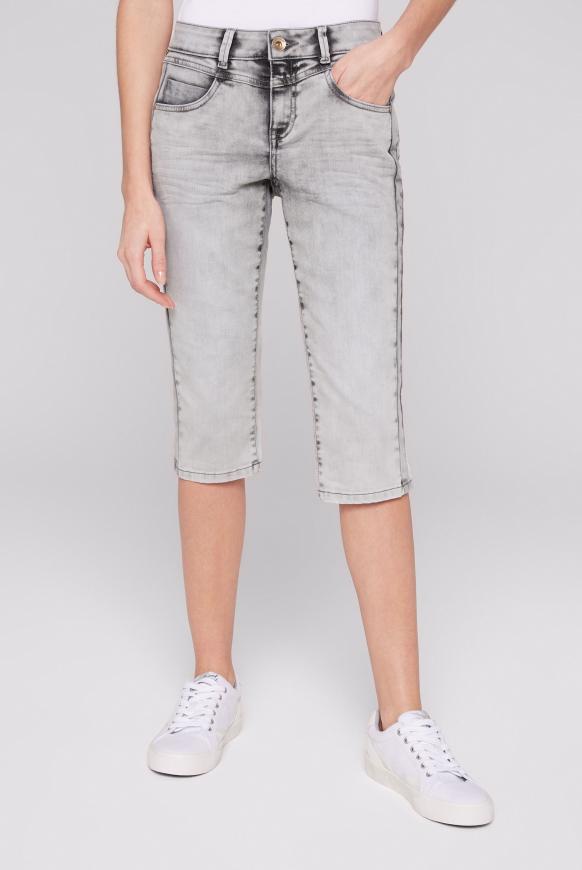 Jeans EM:MA mit Bleaching-Effekten grey used