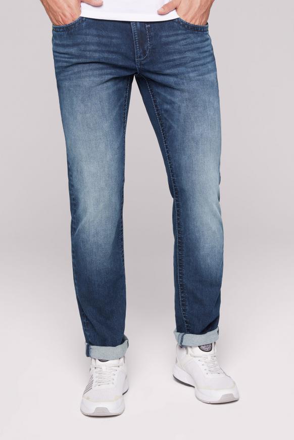 Jeans NI:CO aus Sweatmaterial dark blue jogg