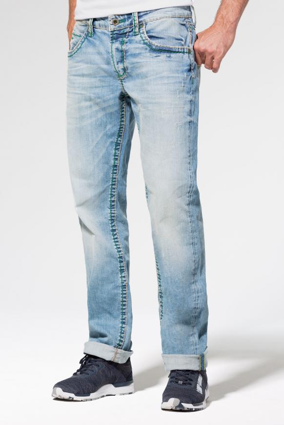 Jeans NI:CO im Vintage Look mit breiten Nähten