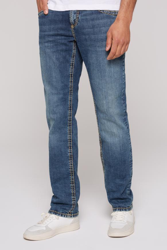 Jeans NI:CO mit breiten Nähten blue used