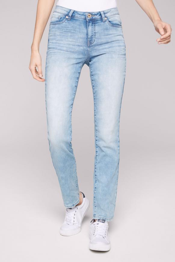 Jeans RO:MY aus Sweatmaterial jogg bleached blue