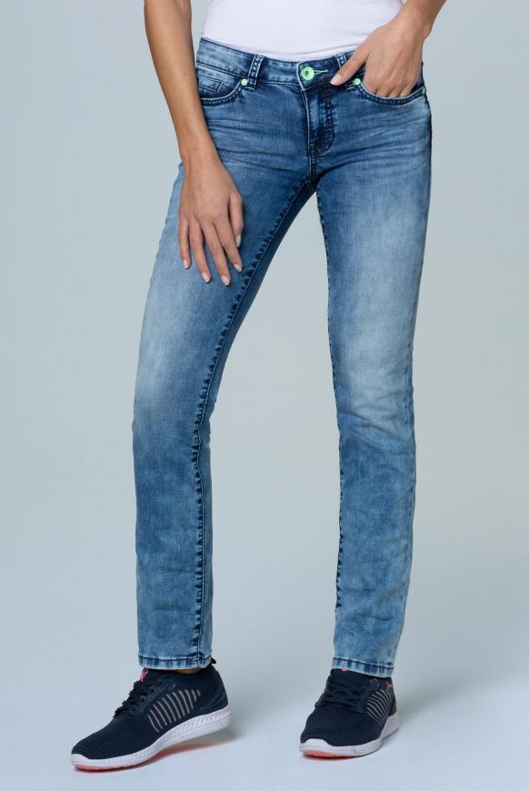Jeans RO:MY mit Bleaching-Effekten