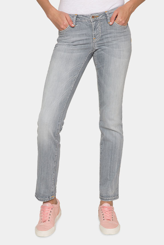 Jeans RO:MY mit breiten Steppnähten