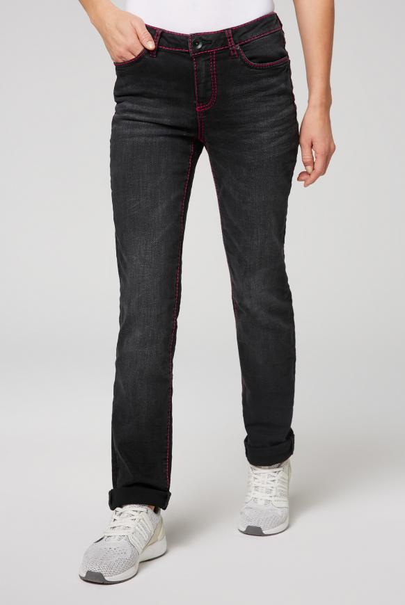 Jeans RO:MY mit dicken Kontrastnähten