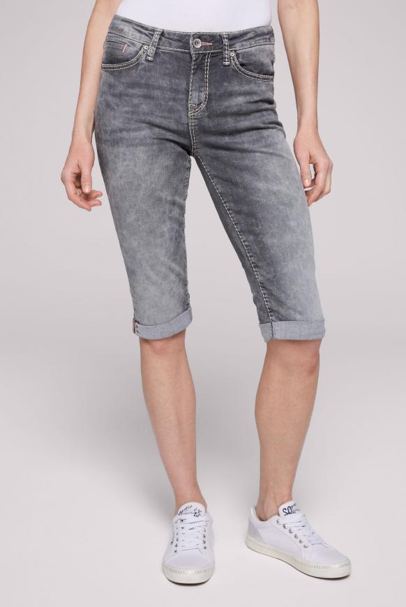 Jeans Shorts RO:MY mit Turn-Up-Saum mid grey washed