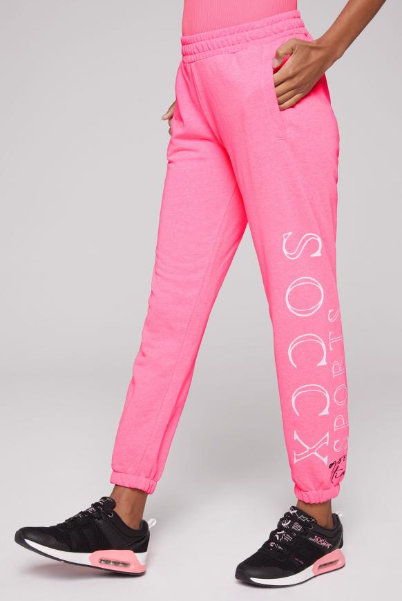 Jogginghose mit Logo Print
