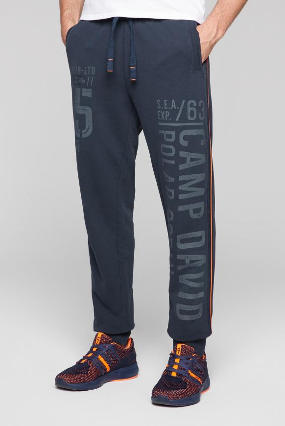 Jogginghose mit Logo Prints und Seitentapes
