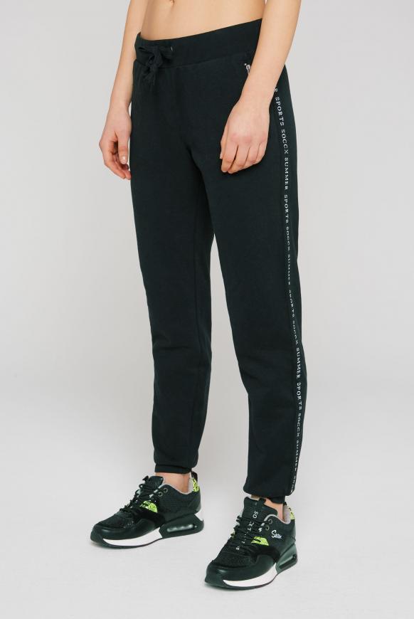 Jogginghose mit Logo-Tape an den Seiten