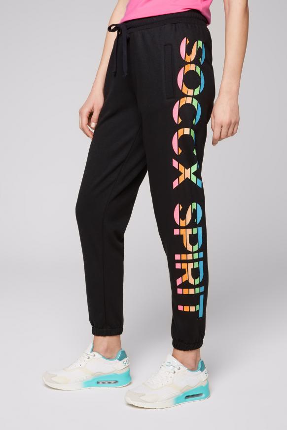 Jogginghose mit Rainbow Logo Print