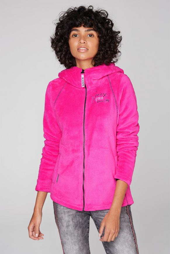 Kapuzenjacke aus Sherpa-Fleece
