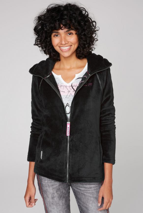 Kapuzenjacke aus Sherpa-Fleece